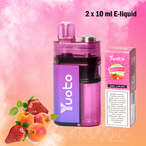 Yuoto Zero/2x10ml/ Strawberry Peach 12000 !