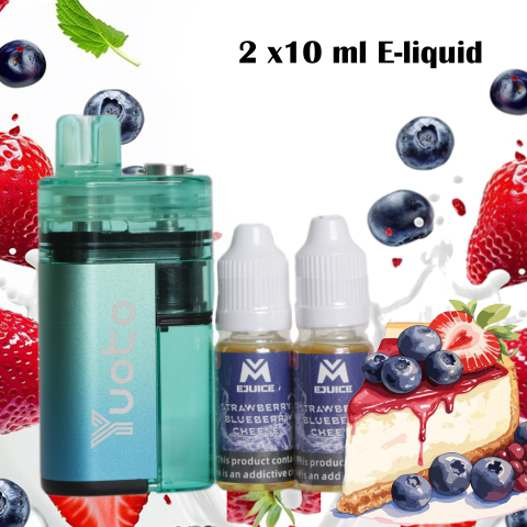 Yuoto Zero/2x10ml/ Strawberry Blueberry Cheesecake 12000